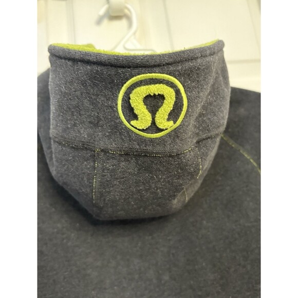Lululemon Women’s Zip Up Hooded Heavy Scuba Jacket Gray/Green Logo Size 6 - Picture 4 of 7